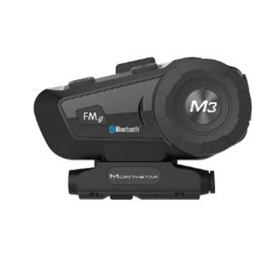 Mornystar M3  İnterkom Motosiklet Kask İçin FM  Radyo+ Kulaklık + Yumuşak Mikrofon 