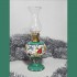 Nostaljik El Sanatı Çini Desenli Seramik Gaz Lambası Dekoratif Şık Hediyelik- Turkuaz