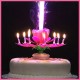 Müzikli Sihirli Pasta Mumu (Flower Candle)