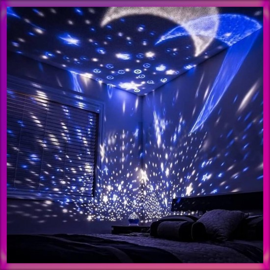 Yıldız Yansıtmalı Projeksiyon Gece Lambası  & Çocuk Odası Lambası Starmaster